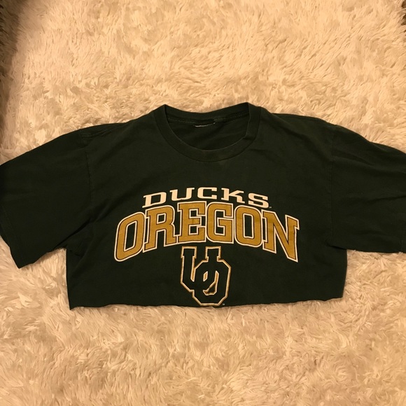 Vintage University of Oregon Crop Top - Picture 1 of 2